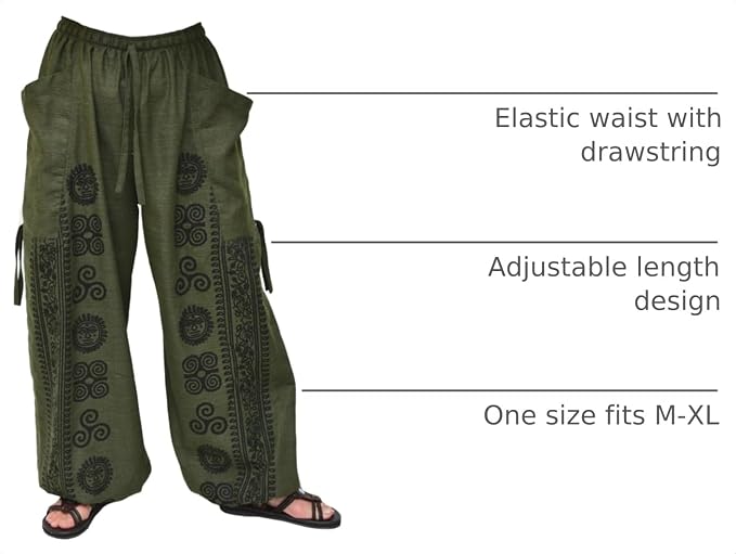 Casual Yoga Harem Pants for Men & Women | Cotton