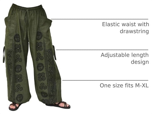 Casual Yoga Harem Pants for Men & Women | Cotton