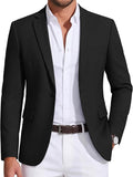 Men’s Casual Sport Coat Blazer | One-Button Business Jacket