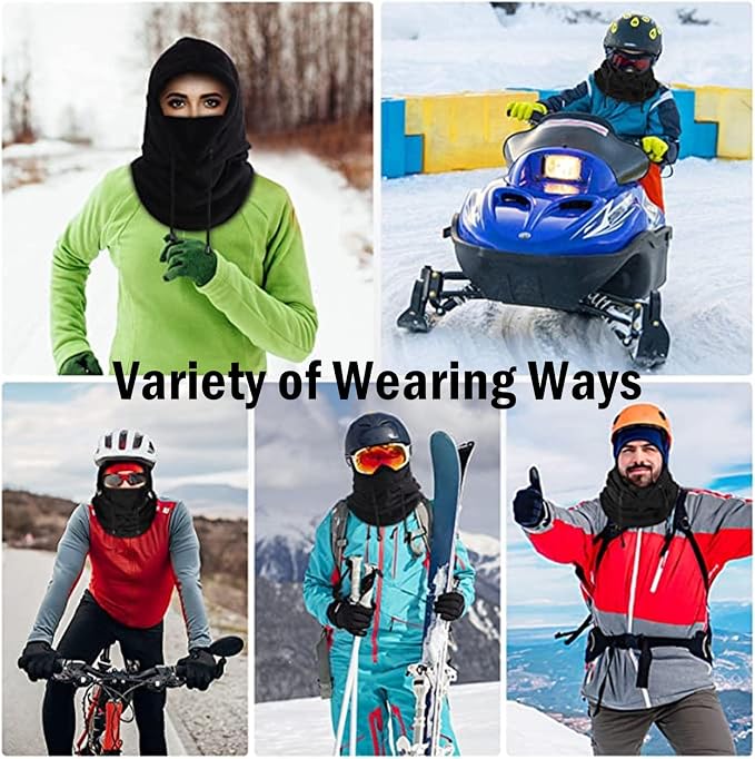 Windproof Winter Face Mask | Fleece Balaclava for Men & Women