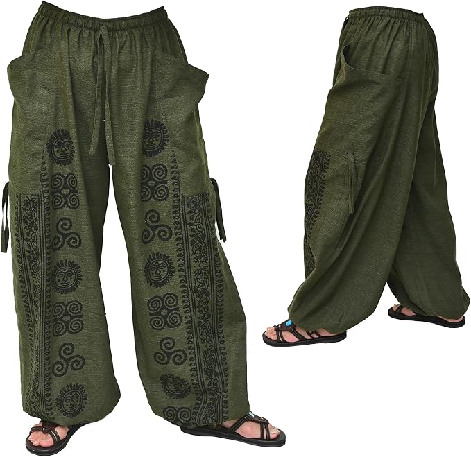 Casual Yoga Harem Pants for Men & Women | Cotton